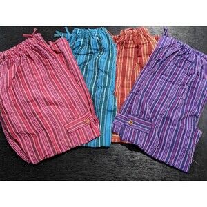 Handmade Boho Hippie Baggie lightweight stretch waist Trousers Medium